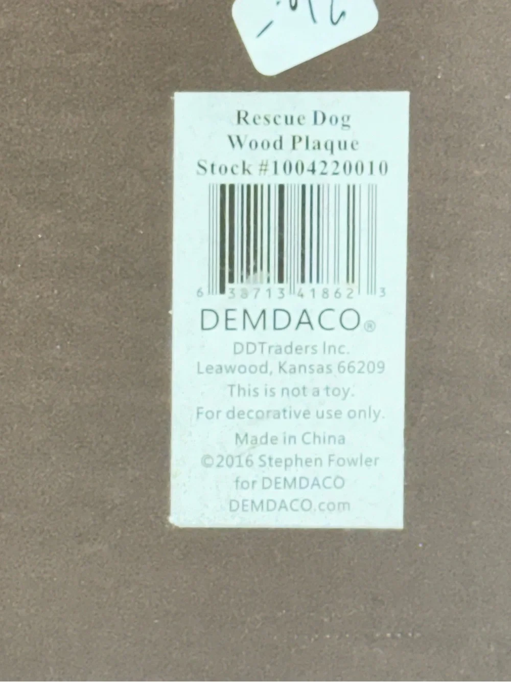 Rescue Dog At Work Wall Sign by Stephen Fowler